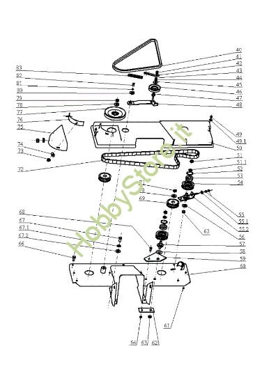 Picture of Piatto di taglio (2/2) EF 124JH/20H Cat.2005 Trattorino
