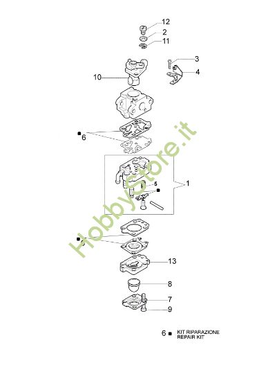 Picture of Carburatore WYJ-227A PTX 2500 Potatore