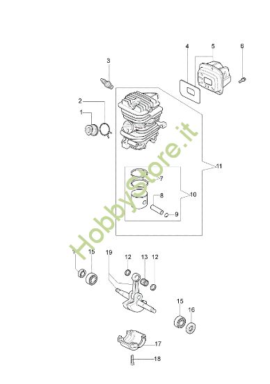 Picture of Motore 137 Motosega