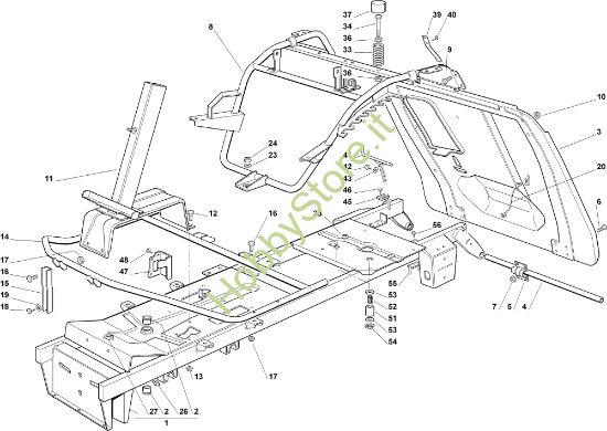 Picture of Telaio EF 72C/12,5M Cat.2006 Trattorino