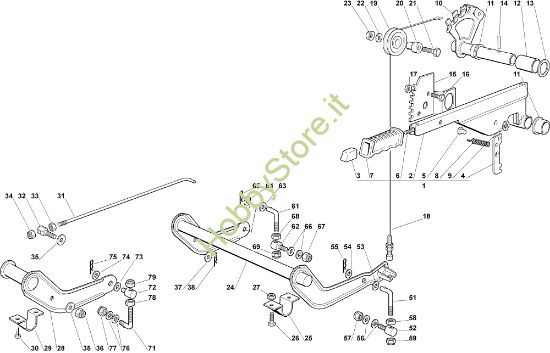 Picture of Sollevamento piatto di taglio EF 92C/13,5M Cat.2006 Trattorino