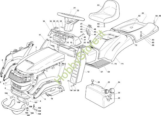 Picture of Carrozzeria EF 102C/17,5H Cat.2006 Trattorino