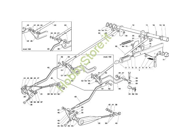 Picture of Sollevamento piatto di taglio EF 102C/17,5H Cat.2006 Trattorino