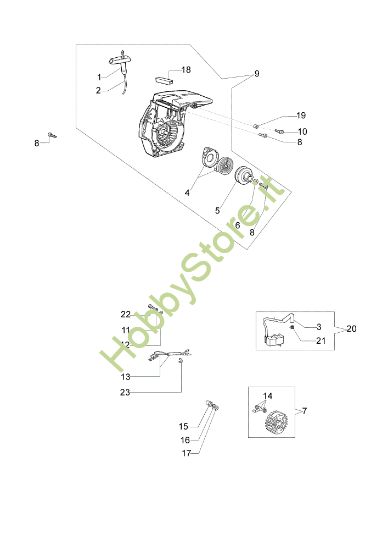 Picture of Avviamento completo MT 4000 Motosega