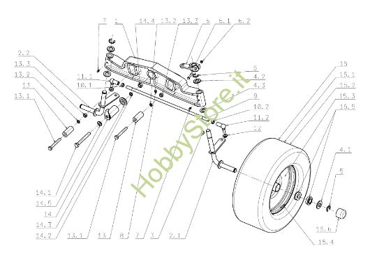 Picture of Assale anteriore EF 104J/20H Cat.2006-2007 Trattorino