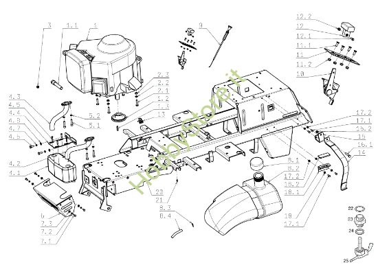 Picture of Motore EF 124J/22H Cat.2006-2007 Trattorino