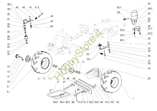 Picture of Assale posteriore TUAREG 92 Cat.2006-2007 Trattorino