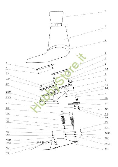 Picture of Cofano (1/2) TUAREG 92 Cat.2006-2007 Trattorino