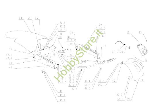 Picture of Nuovo cofano TUAREG 92 Cat.2006-2007 Trattorino