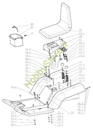Picture of Cofano (1/2) EF 104J/15,5H Cat.2006-2007 Trattorino