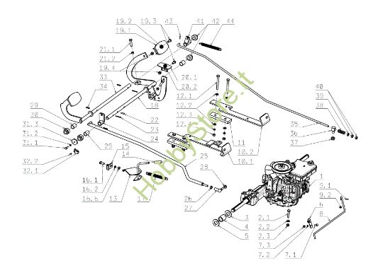 Picture of Trasmissione EF 104J/17,5H Cat.2006-2007 Trattorino