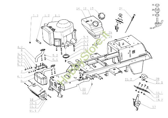 Picture of Motore EF 104J/18H Cat.2006-2007 Trattorino