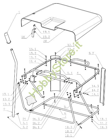 Picture of Sacco raccoglierba EF 104J/18H Cat.2006-2007 Trattorino
