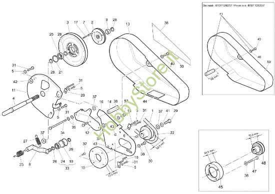 Picture of Trasmissione MZ 2500 R (EN709) Motozappa