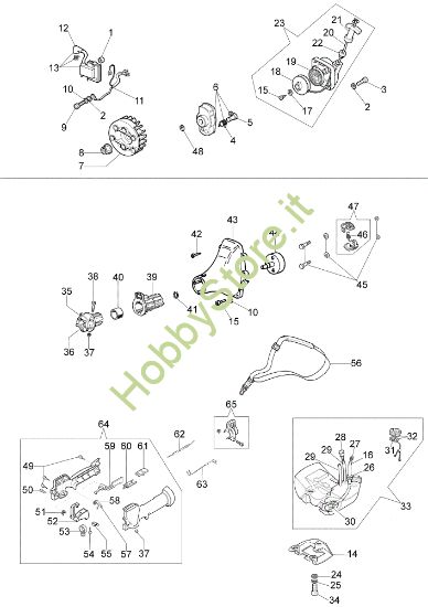 Picture of Avviamento e serbatoio SO 2500 Scuotitore a pettine
