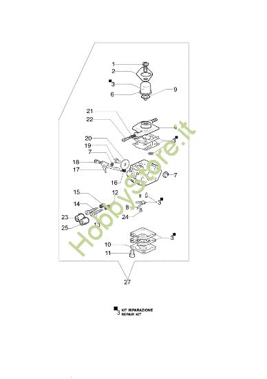 Picture of Carburatore WT-460B 8300 IC Decespugliatore