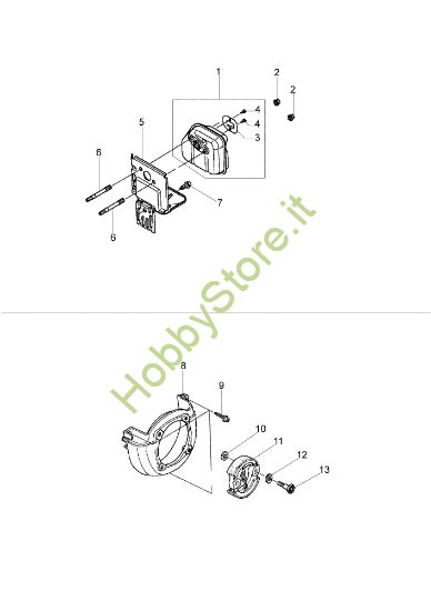Picture of Marmitta e frizione DS 2600 4S Decespugliatore