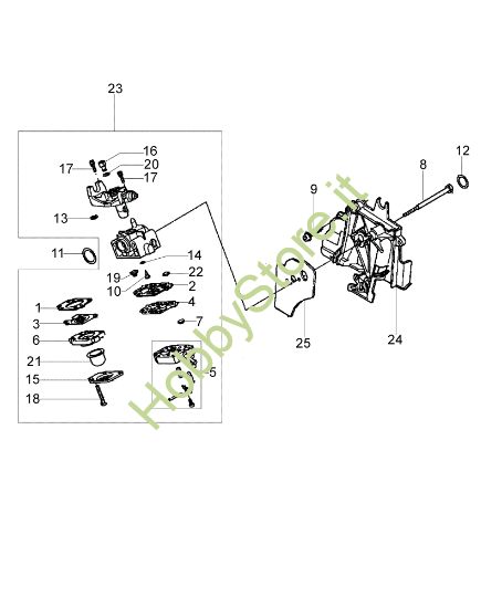 Picture of Carburatore WYB 16C DS 3600 4S Decespugliatore