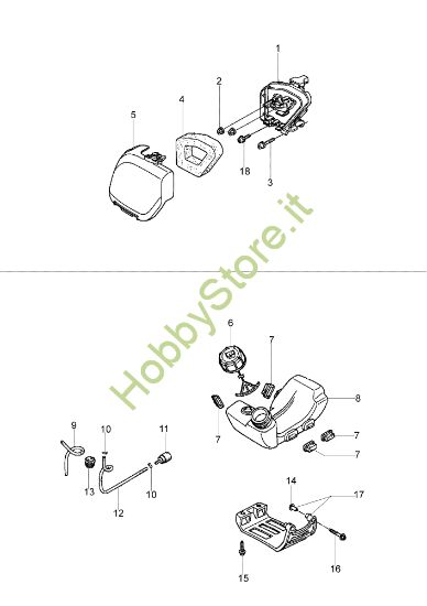 Picture of Serbatoio DS 3600 4T Decespugliatore