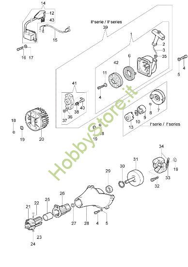 Picture of Avviamento e frizione STARK 37 IC Decespugliatore