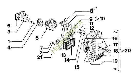 Picture of Filtro aria e carburatore 8420 IC Decespugliatore