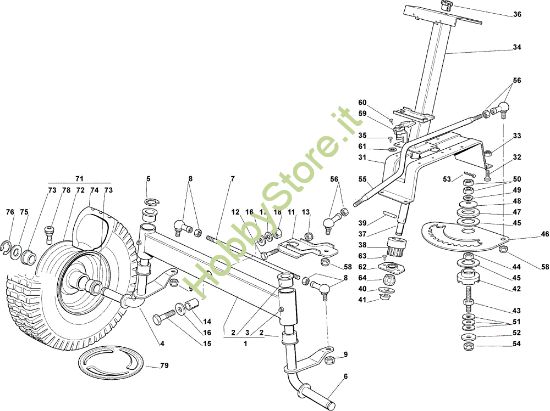 Picture of Sterzo EF 90C/11,5M Cat.2007 Trattorino