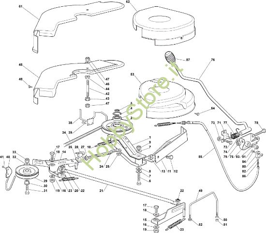 Picture of Piatto di taglio (1) EF 92C/13,5M Cat.2007 Trattorino
