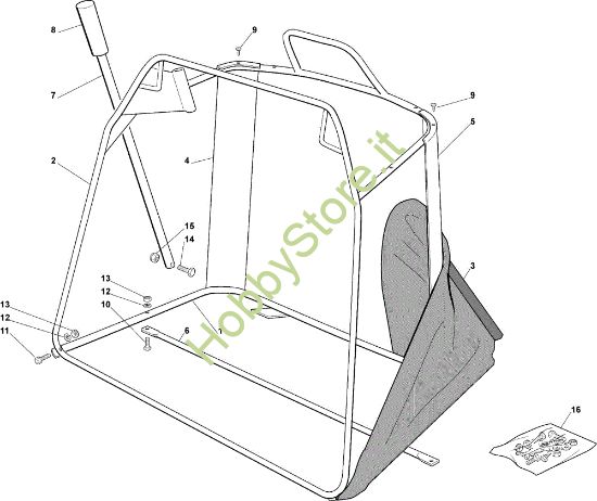 Picture of Sacco (Parte mobile) EF 92C/13,5M Cat.2007 Trattorino
