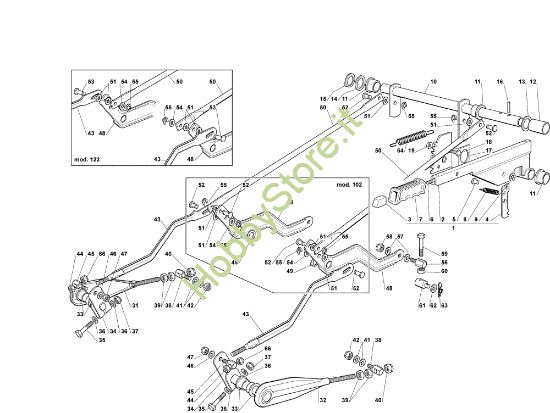 Picture of Sollevamento piatto di taglio EF 102C/15,5M Cat.2007 Trattorino