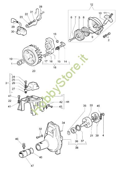 Picture of Avviamento e frizione 8515 Decespugliatore