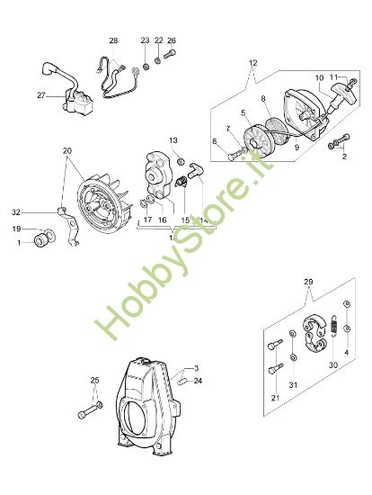 Picture of Avviamento e frizione SO 5500 Ergo Scuotitore