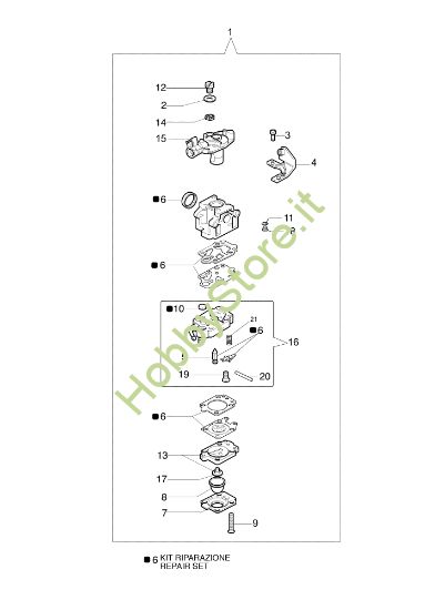 Picture of Carburatore WYK-143A SO 5500 Ergo Scuotitore