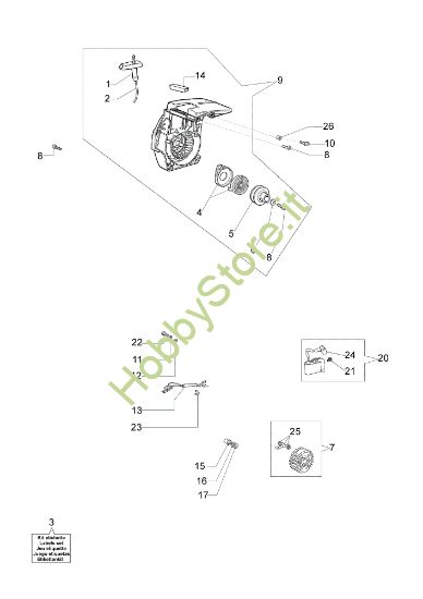 Picture of Gruppo avviamento 136 S Motosega