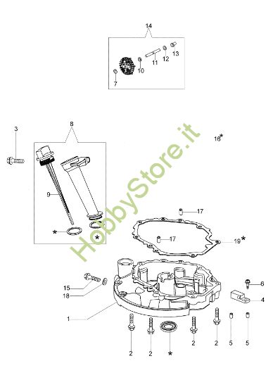 Picture of Coperchio basamento LR 44 PK (K40) Rasaerba