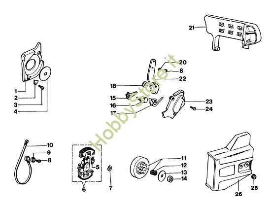 Picture of Gruppo frizione 135 Motosega