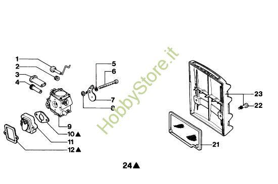 Picture of Filtro aria e carburatore 135 Motosega