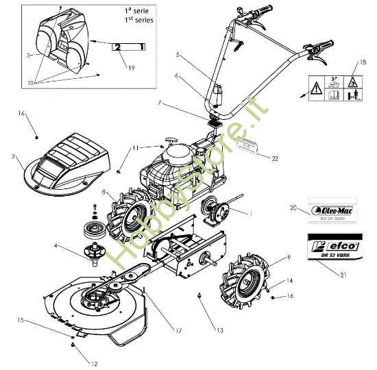 Picture of Telaio (fino a 2011) DR 52 VBR6 Sfalciatutto