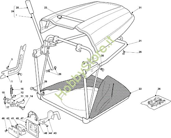 Picture of Sacco (Parte fissa) EF 93C/13,5M Cat.2008 Trattorino