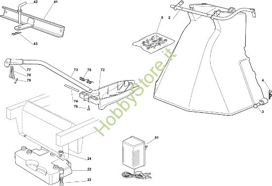 Picture of Accessori a richiesta EF 93C/13,5M Cat.2008 Trattorino