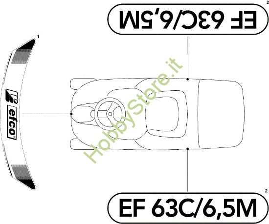 Picture of Etichette (2/2) EF 63C/6,5M Cat.2008 Trattorino