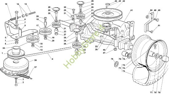Picture of Trasmissione EF 102C/16,5M Cat.2008 Trattorino
