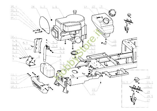 Picture of Motore EF 105J/15,5H Cat.2008 Trattorino