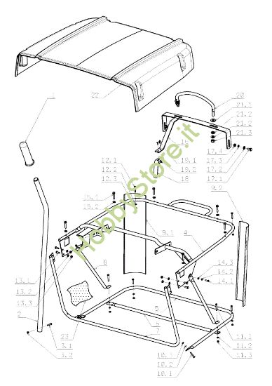 Picture of Sacco raccoglierba EF 105J/15,5H Cat.2008 Trattorino