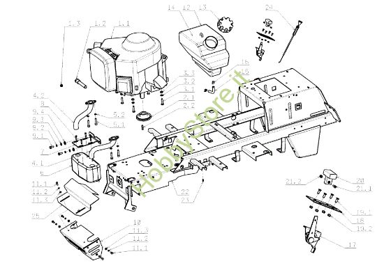 Picture of Motore EF 105J/16H Cat.2008 Trattorino