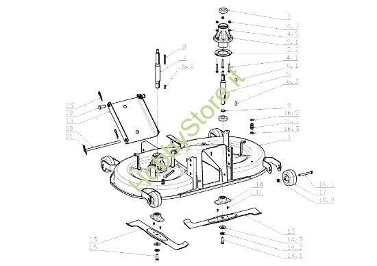 Picture of Piatto di taglio (1/2) EF 105J/16H Cat.2008 Trattorino
