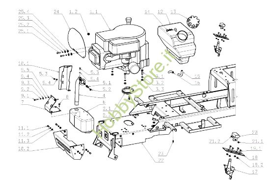 Picture of Motore EF 105J/17,5H Cat.2008 Trattorino
