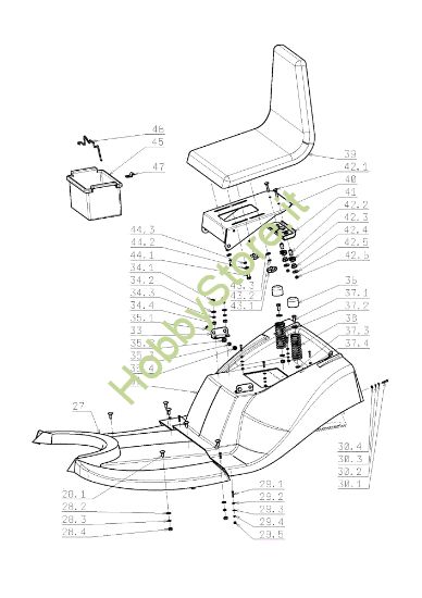 Picture of Cofano (1/3) EF 105J/17,5H Cat.2008 Trattorino