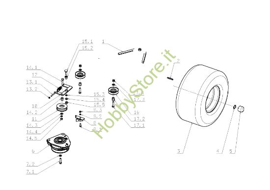Picture of Assale posteriore EF 105J/18H Cat.2008 Trattorino