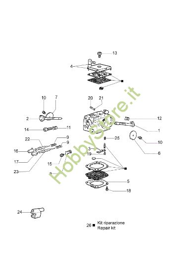 Picture of Carburatore HDA-160F 162 Motosega