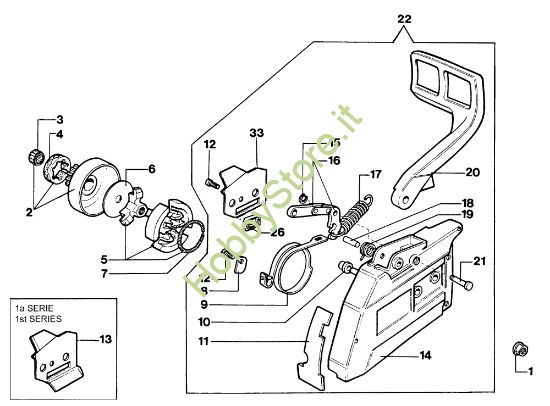 Picture of Gruppo frizione 170 Motosega